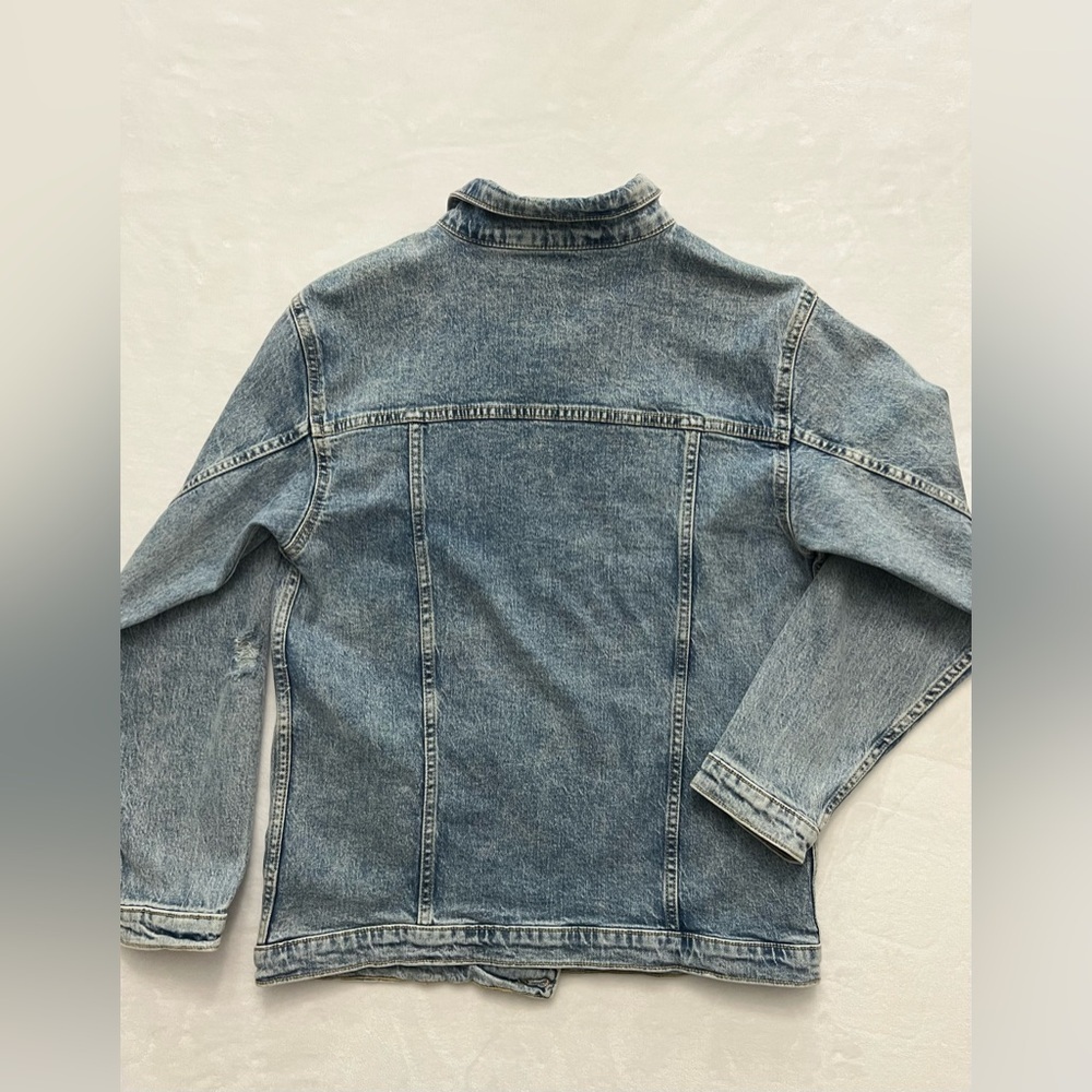 Art Class Oversized Denim Jean Jacket Kids Size XL - Picture 7 of 10